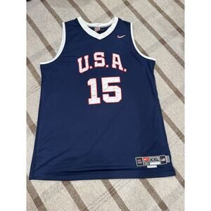 Carmelo Anthony #15 Team USA Nike Jersey Men’s XXL Sewn 2007